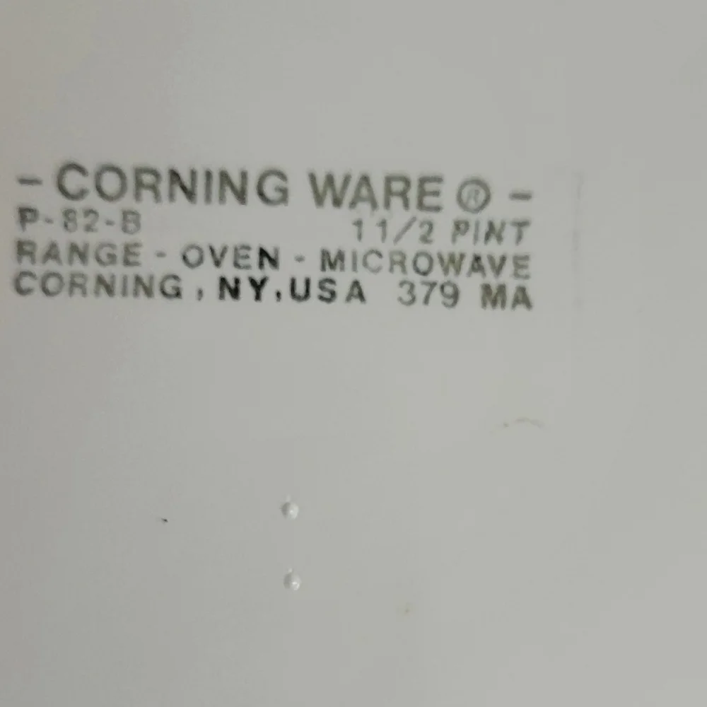 Vintage 1.5pint corningware White/blue  Saucepan Lid P-82-B